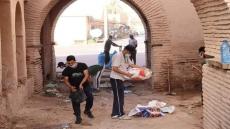 حملة نظافة تعيد الحياة لسور باب تارغونت بتارودانت