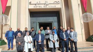 وفد رسمي من جماعة تارودانت يقوم بزيارة عمل وتبادل للخبرات لجماعة مراكش (+صور)