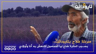 صرخة فلاح بتارودانت.. بسبب الحگرة ضاع ليا المحصول لكنعش به أنا وأولادي