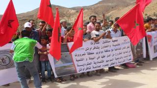وقفة احتجاجية أمام شركة منجمية بمنطقة تمرووت تارودانت