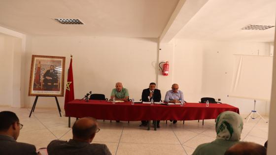 المدير الإقليمي للتعليم بتارودانت يعقد لقاء تواصليا مع رؤساء مؤسسات التعليم الثانوي