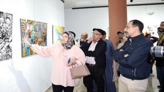 تارودانت.. افتتاح معرض جماعي تحت شعار: ”رمضانيات بإبداعات تشكيلية”
