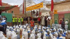 مؤسسة محمد الخامس للتضامن تشرع في تقديم المساعدات للساكنة المتضررة من التساقطات الثلجية